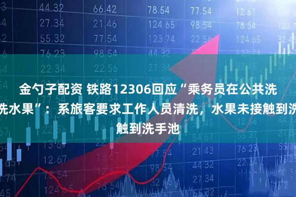 金勺子配资 铁路12306回应“乘务员在公共洗手池洗水果”：系旅客要求工作人员清洗，水果未接触到洗手池