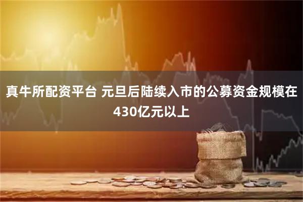 真牛所配资平台 元旦后陆续入市的公募资金规模在430亿元以上